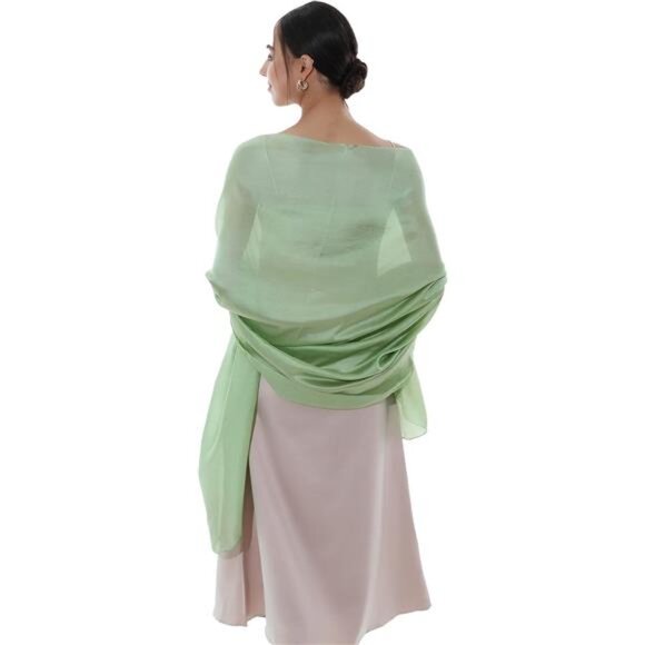 Accessories - Women Shawls Wraps Chiffon Formal Green